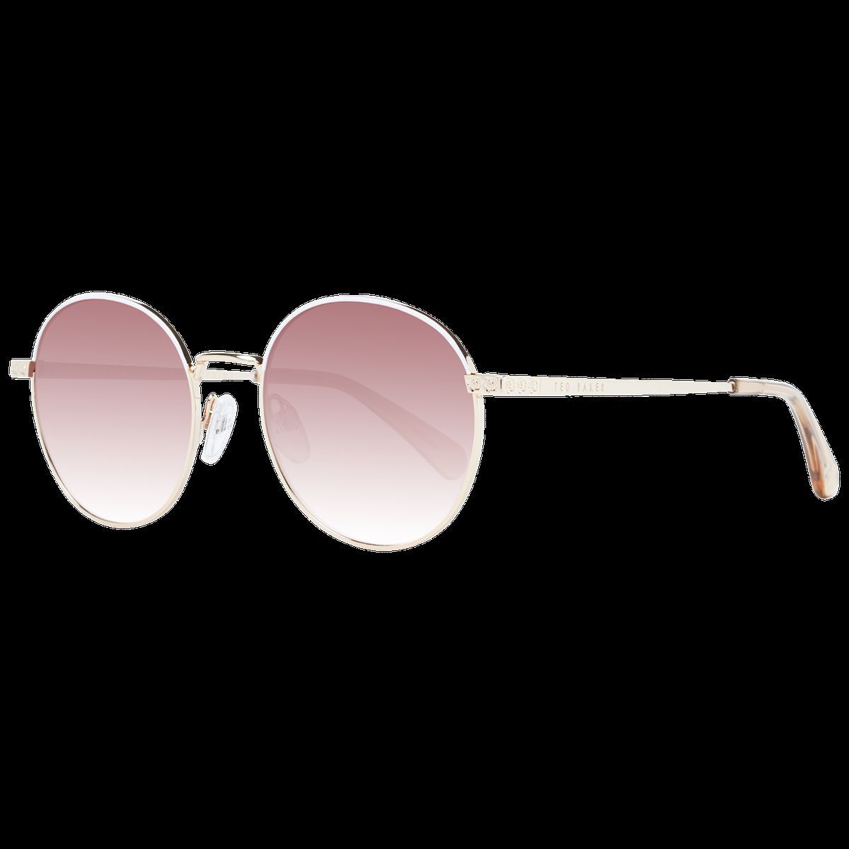 Schicke runde Sonnenbrille mit gravierten Bügeln