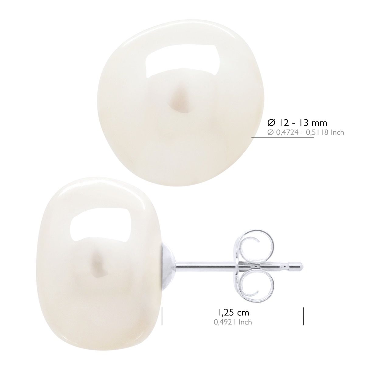 Elegante barocke Perlen-Ohrstecker