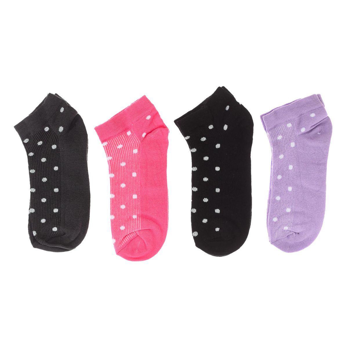 Baumwoll-Kurzsocken mit Pünktchen-Design