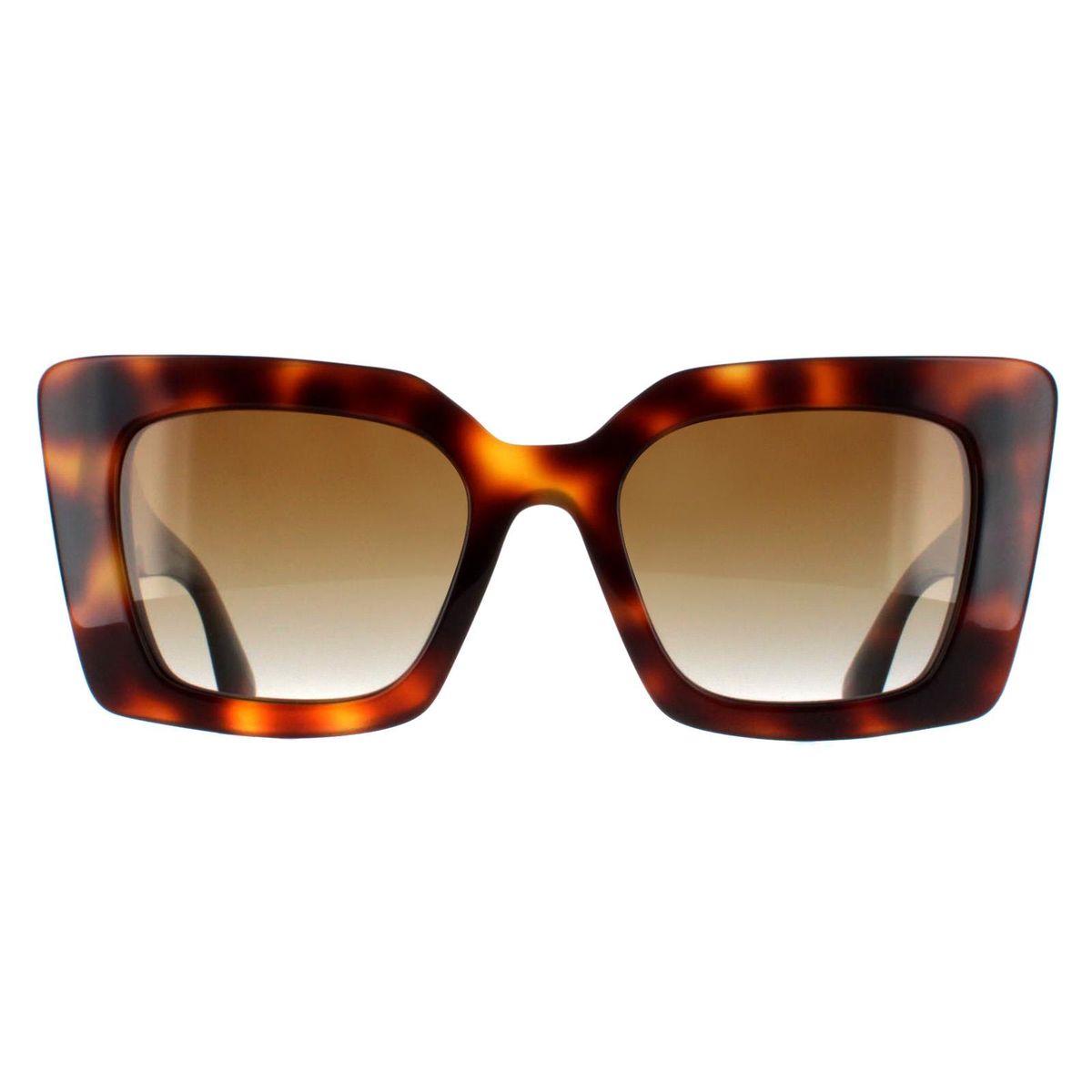 Übergroße Quadratische Sonnenbrille in Hornoptik