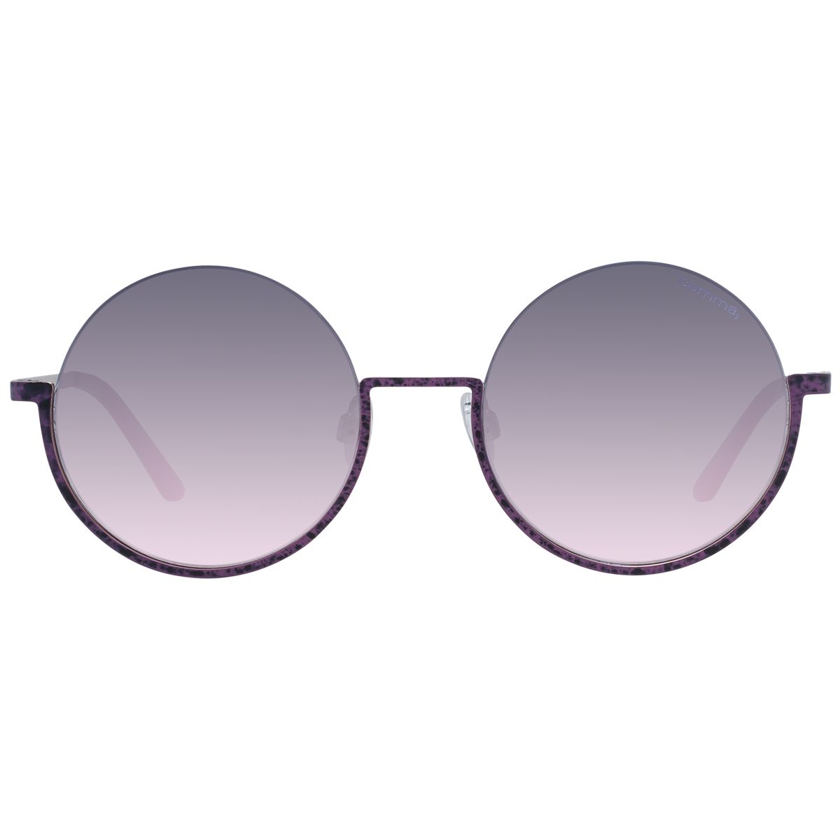 Schicke runde Halbrand-Sonnenbrille mit Farbverlauf