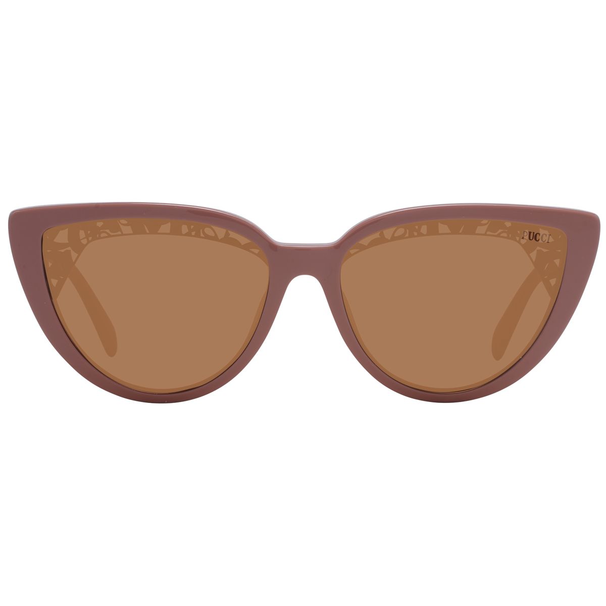 Elegante Cat-Eye-Sonnenbrille mit Muster