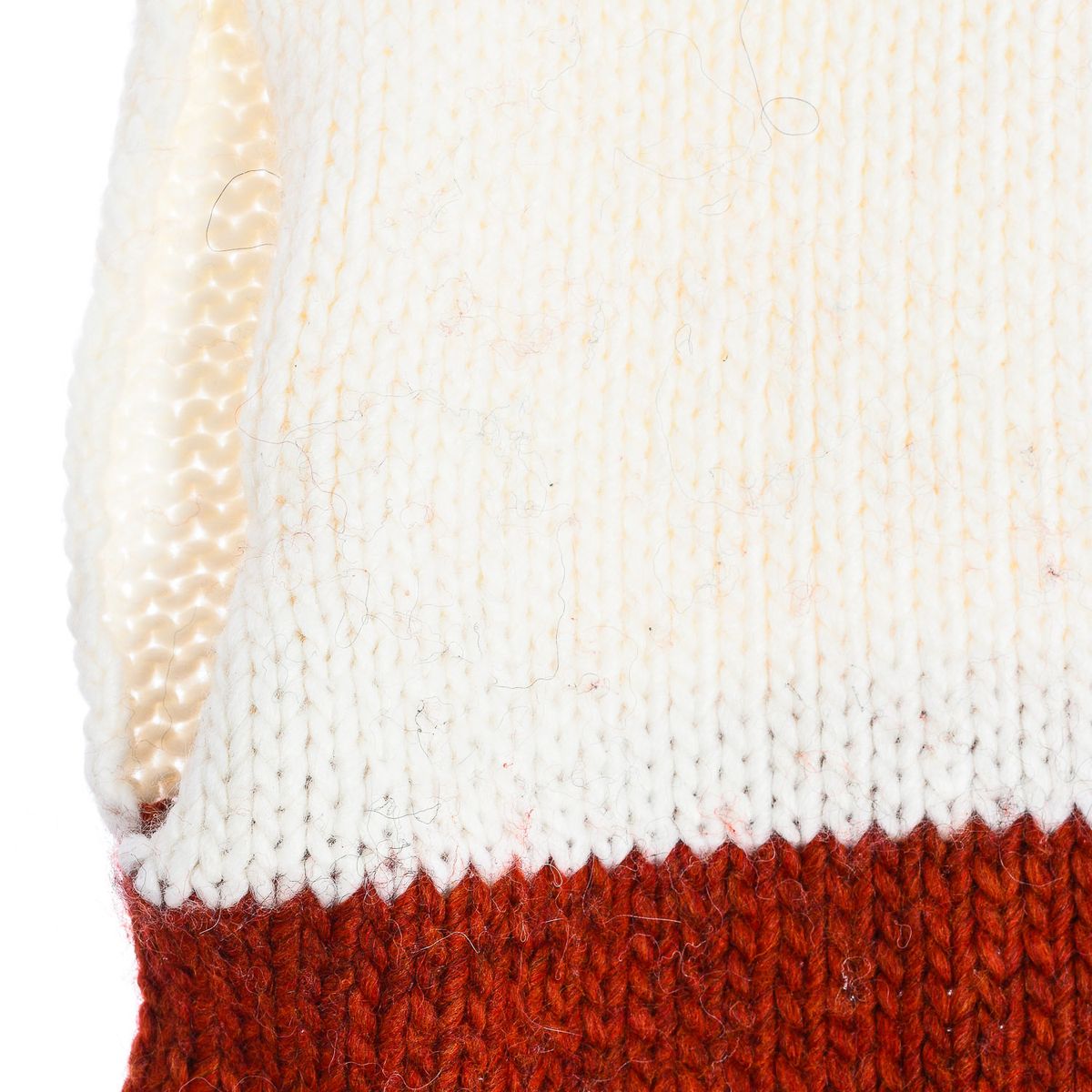 Grob gestrickter Kapuzenschal mit Kragen