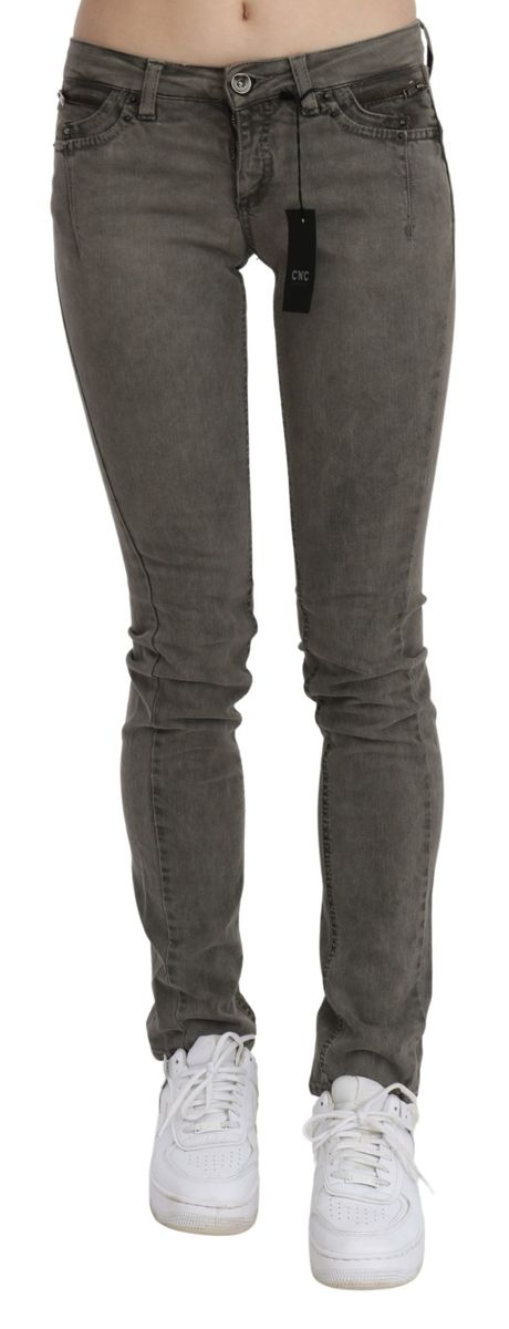 Hüftnahe Skinny Denim Jeans