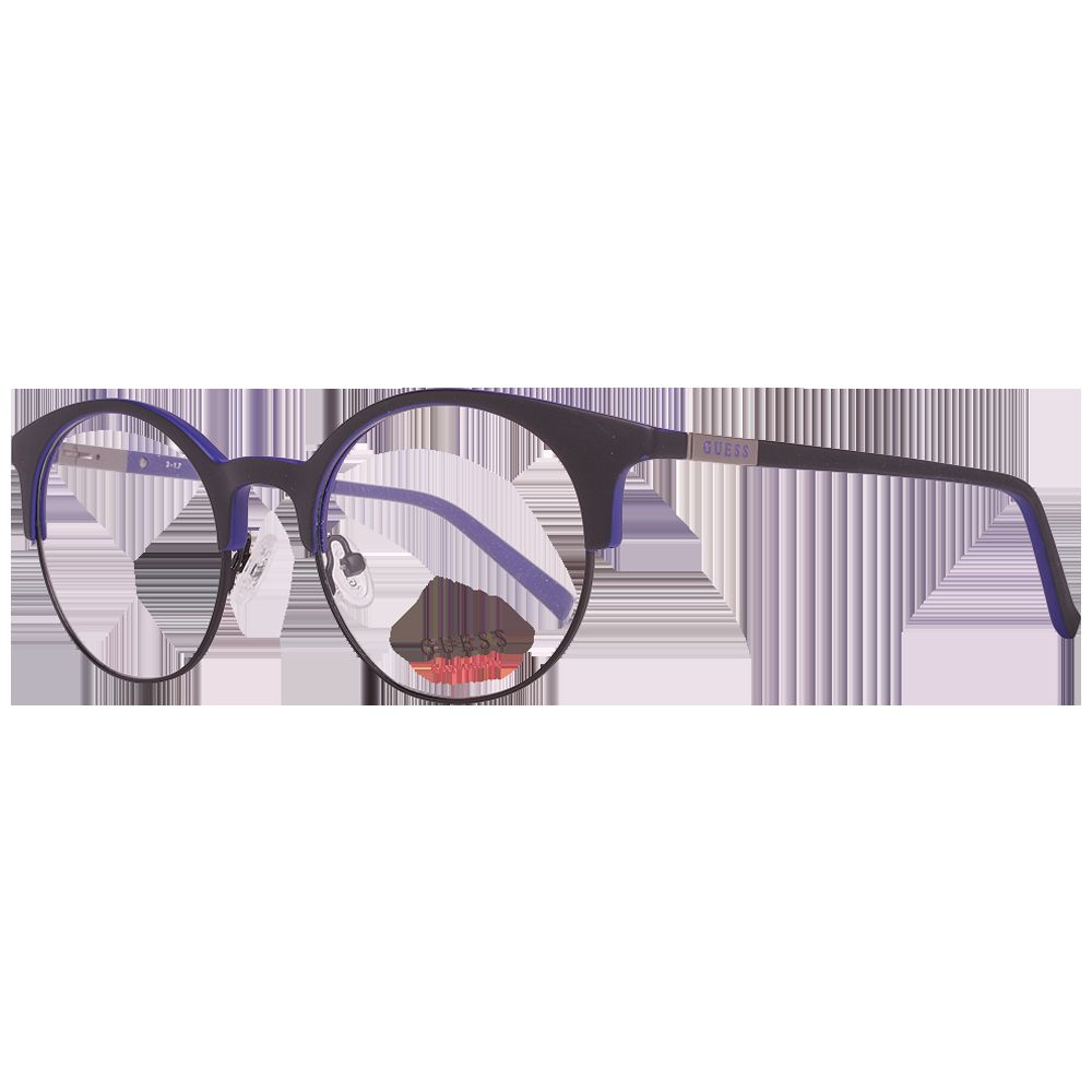 Klassische abgerundete Brille aus Materialmix