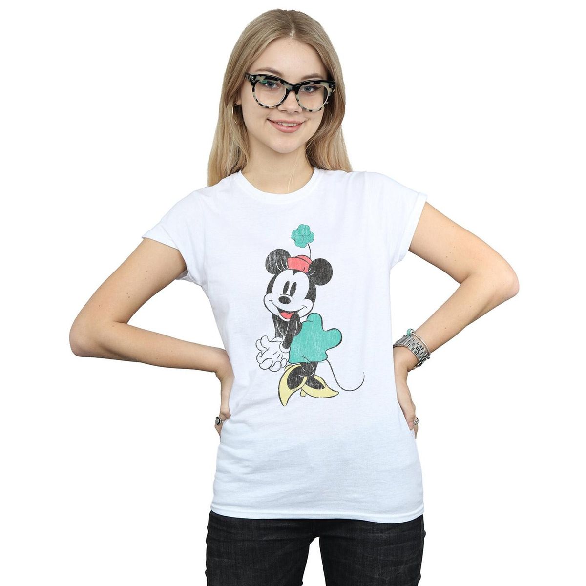 Minnie Maus Vintage Grafik-T-Shirt