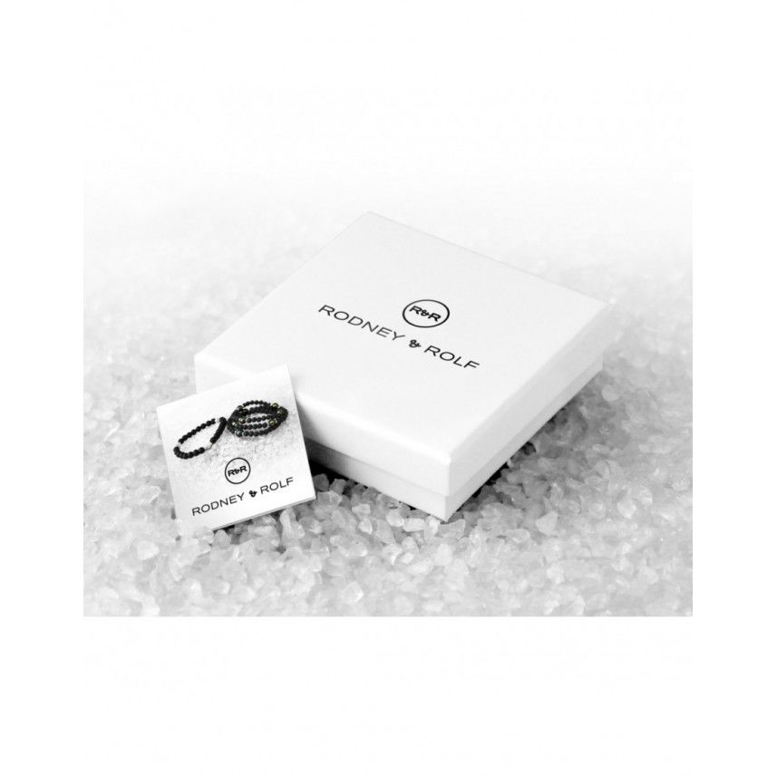Dreireihiges Armband mit Aquamarin-Perlen