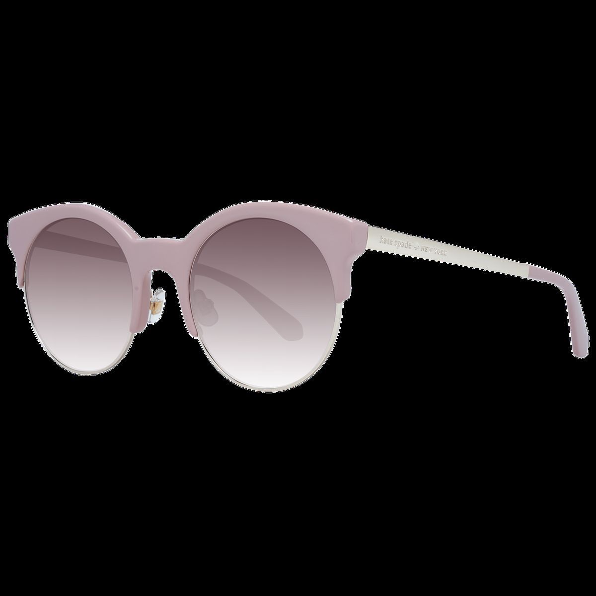 Runde Browline-Sonnenbrille mit Gläsern mit Farbverlauf