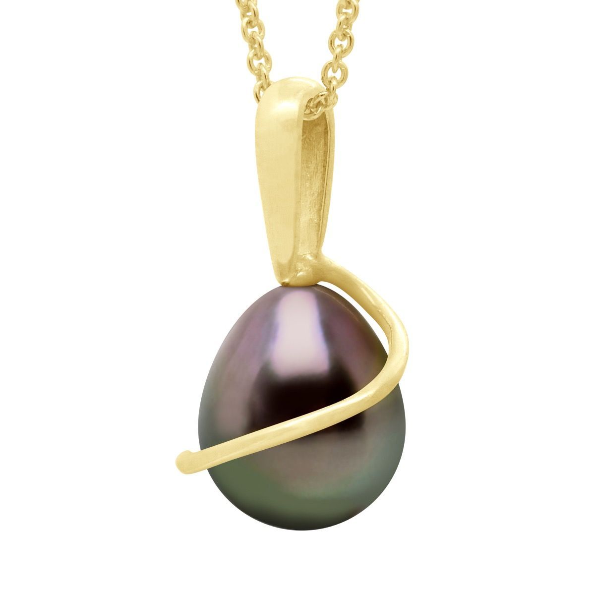 Elegante Halskette mit Tropfenperle