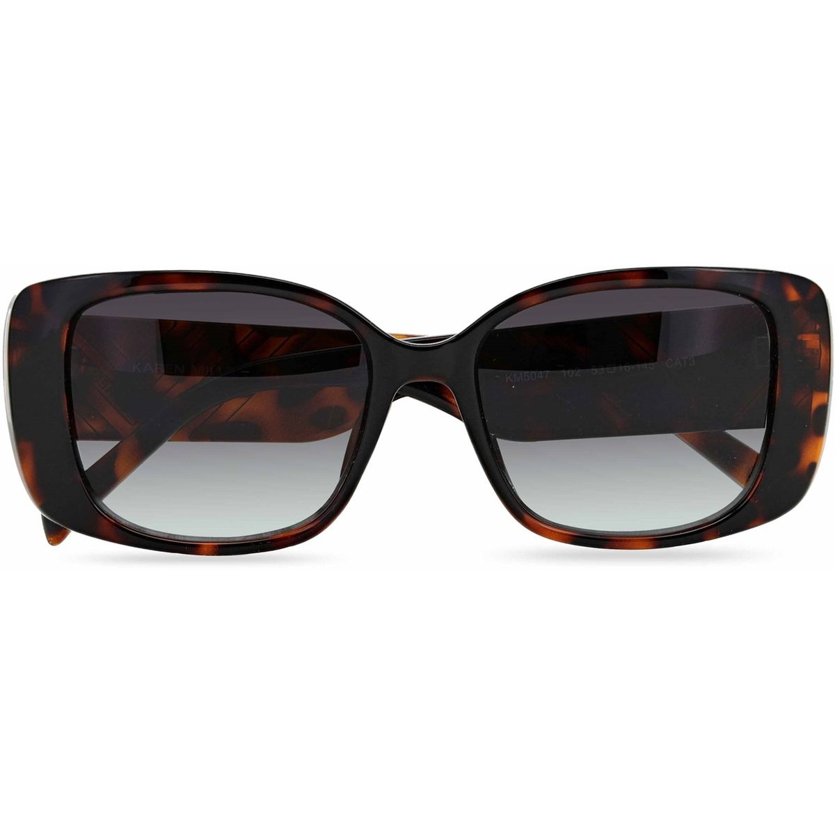 Moderne rechteckige Sonnenbrille in Schildpatt-Optik