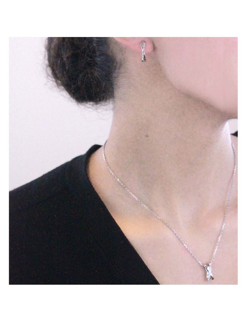 Criss-Cross Kristall Schmuckset