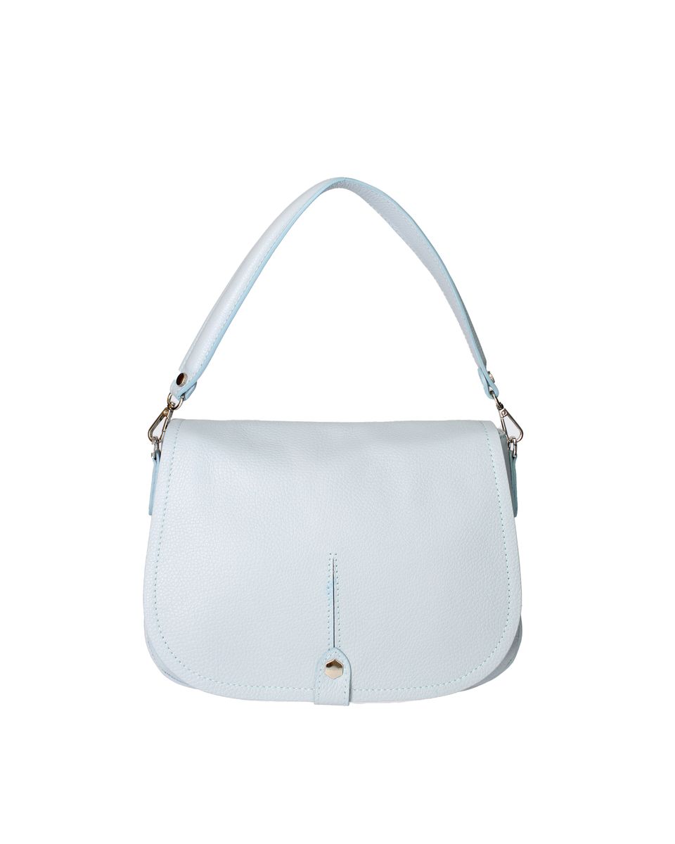 Elegante Satteltasche aus genarbtem Leder