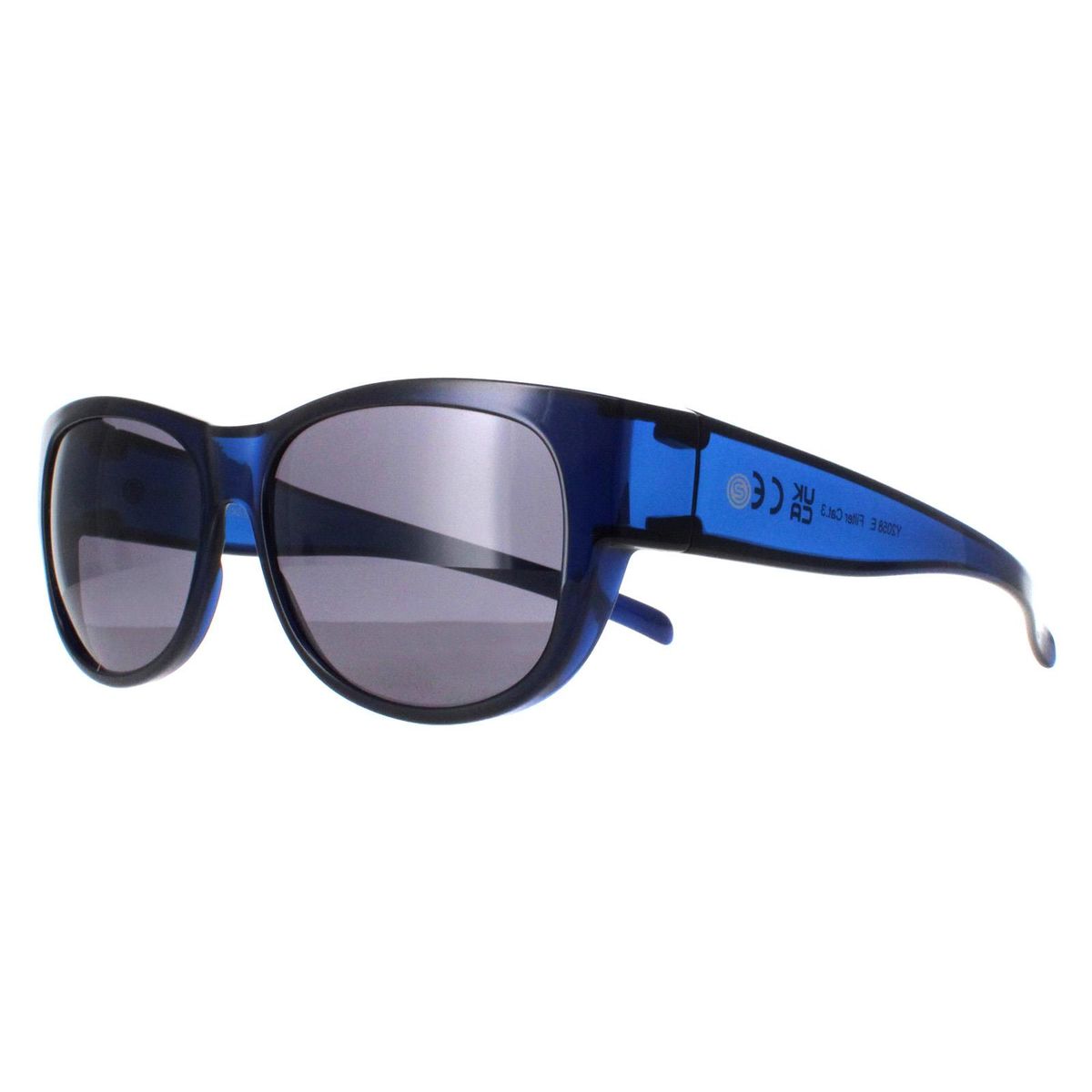 Rechteckige transparente Überbrille Sonnenbrille
