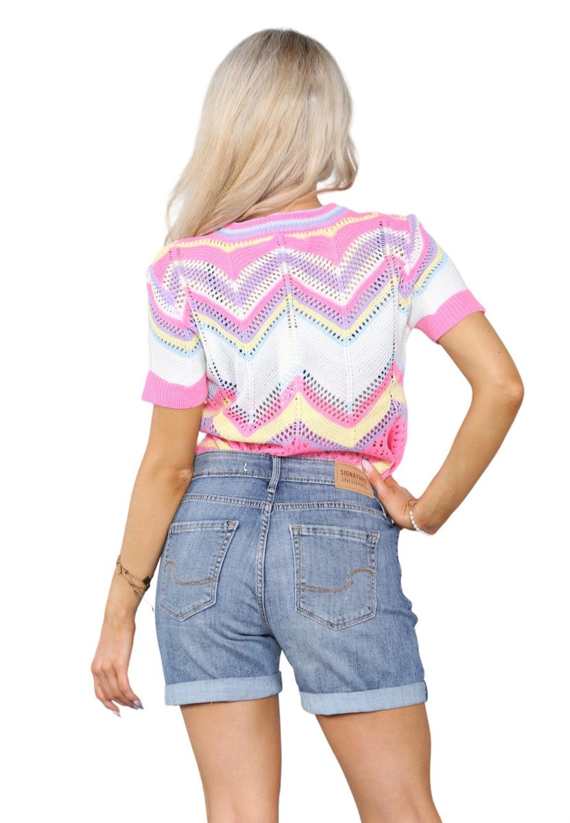 Klassische Denim-Shorts mit mittlerer Leibhöhe