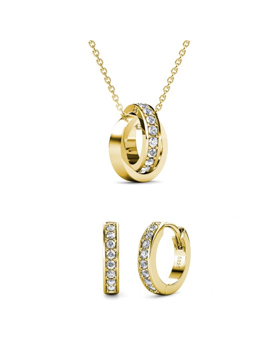 Elegantes Schmuckset mit verschlungenen Kreisen