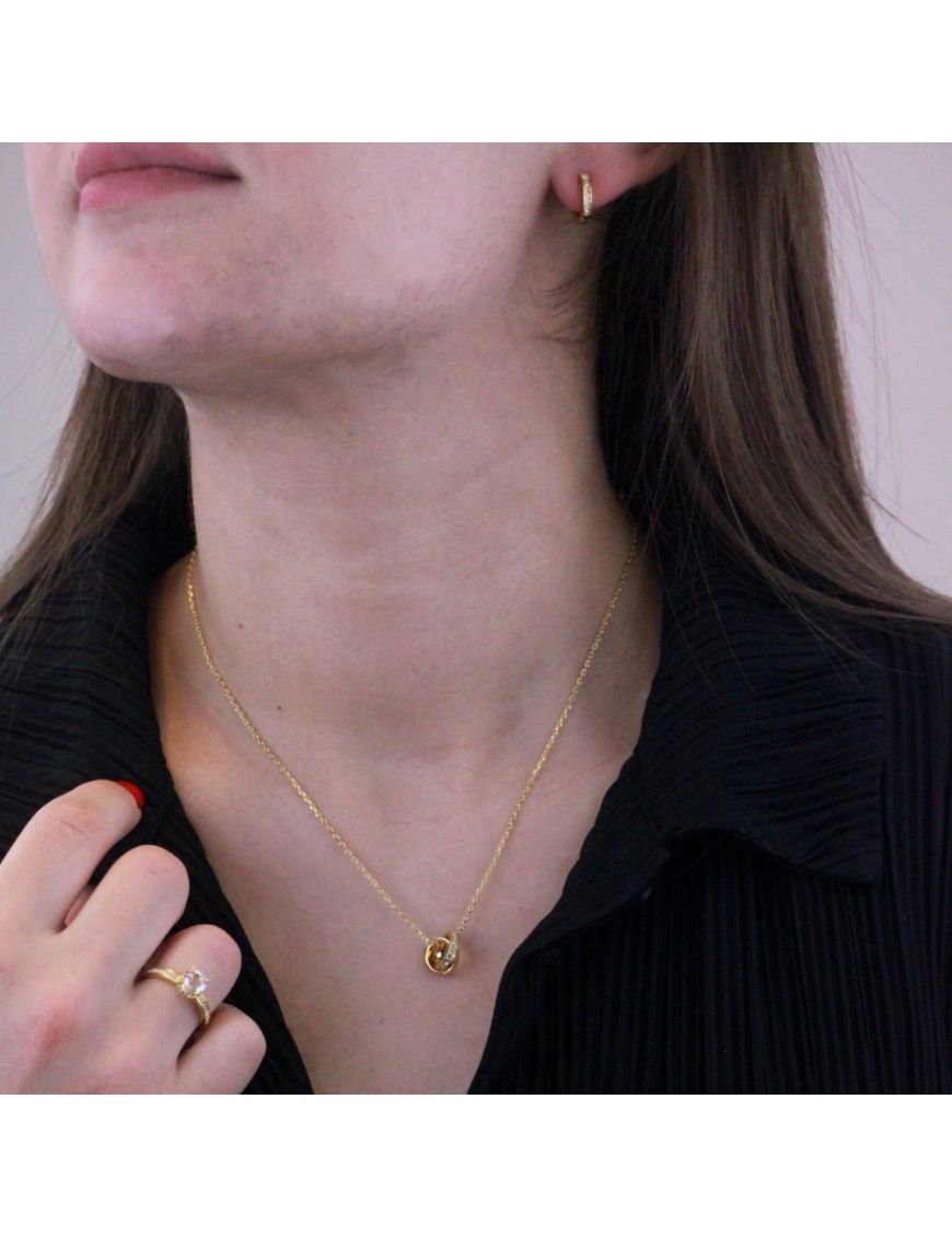 Elegantes Schmuckset mit verschlungenen Kreisen