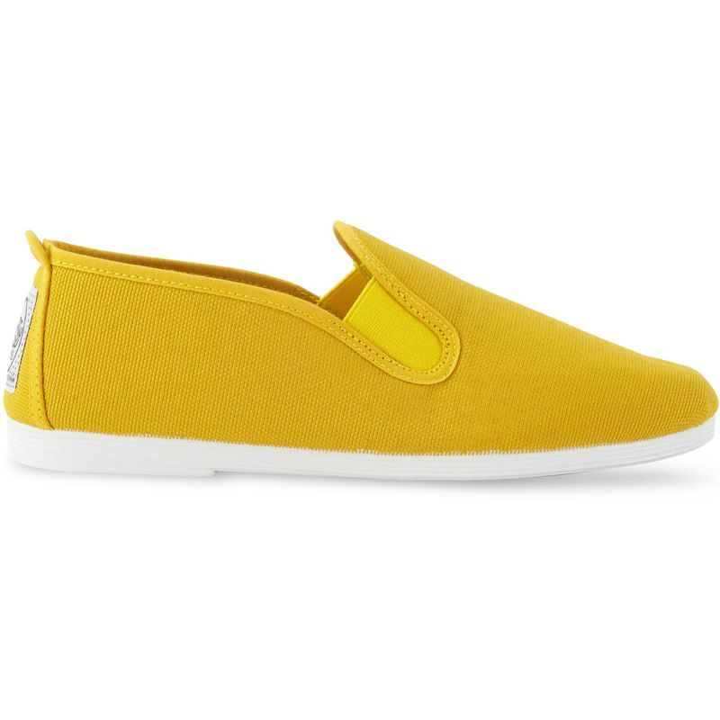 Canvas Slip-On Flats im Espadrille-Stil