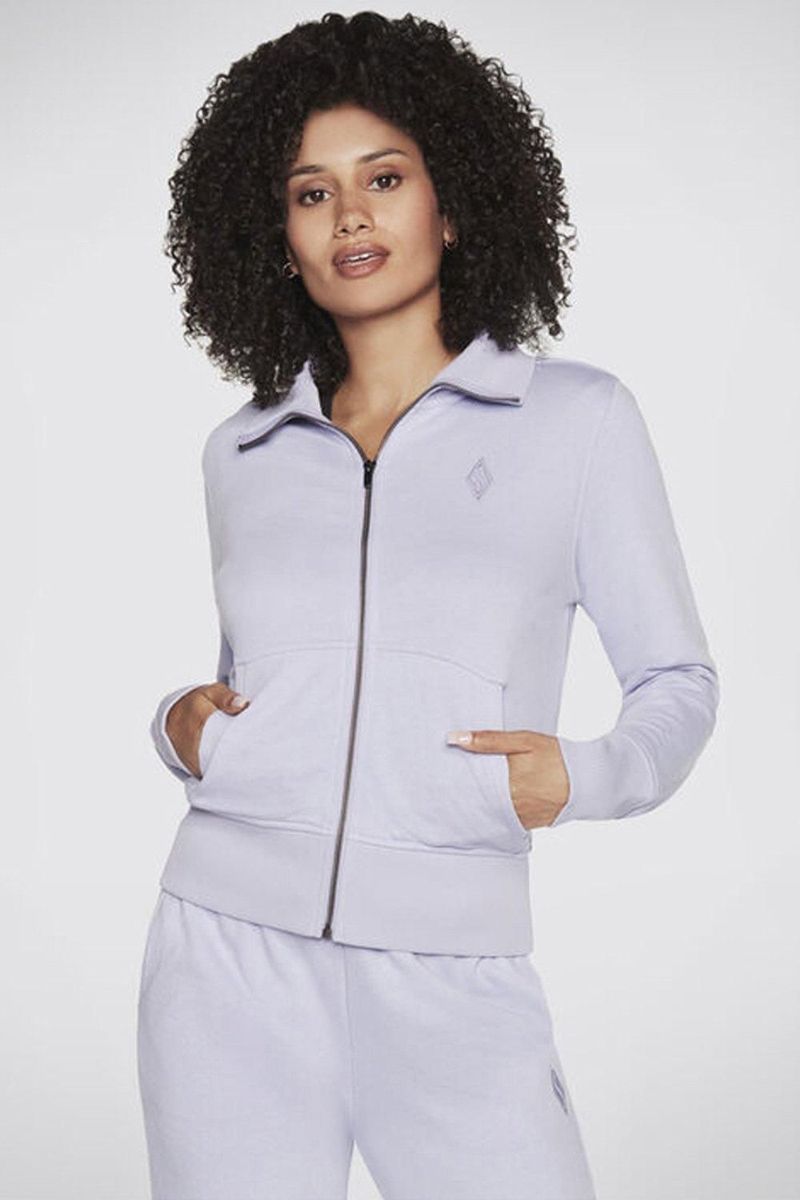 Diamond French-Terry-Jacke mit Reißverschluss