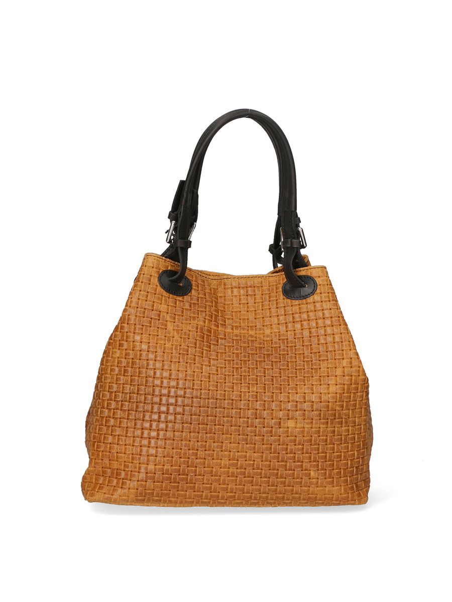 Shopper aus geflochtenem Wildleder