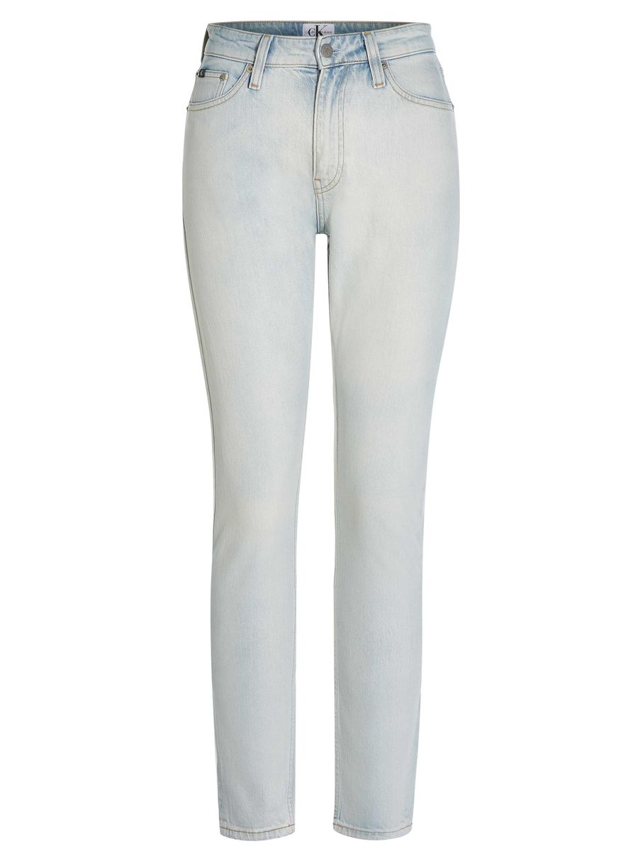Hoch Taillierte Schmale Jeans