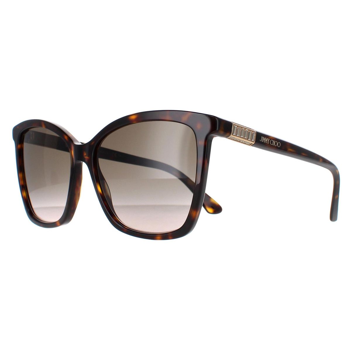 Chicke Quadratische Sonnenbrille in Hornoptik
