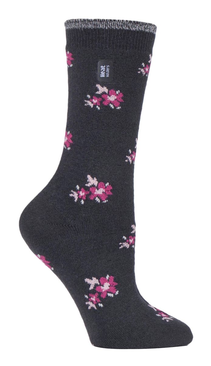 Ultra Lite Thermo-Socken mit Blumenmuster