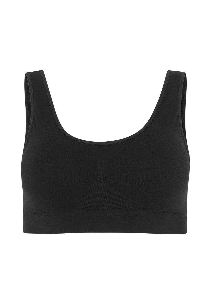 Nahtloses Lounge-Bralette mit Rundhalsausschnitt