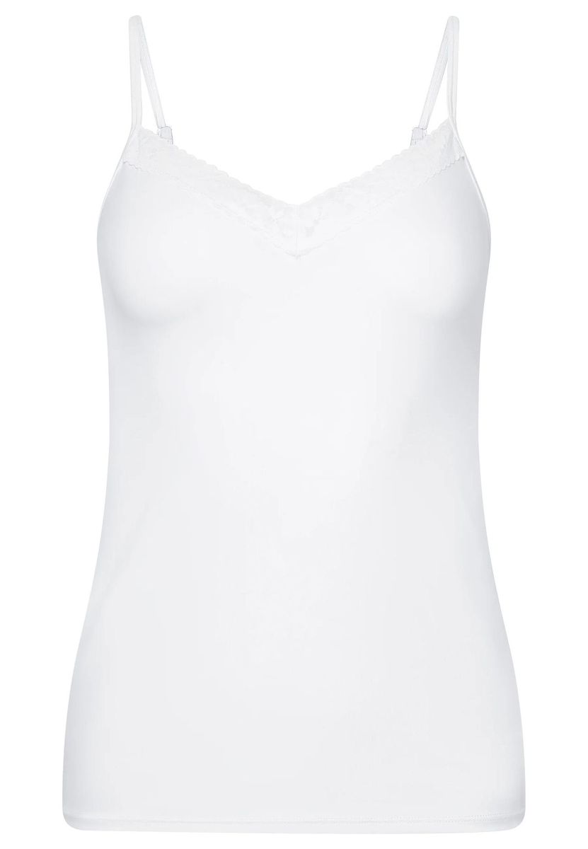 V-Ausschnitt Camisole mit Spitzenborte