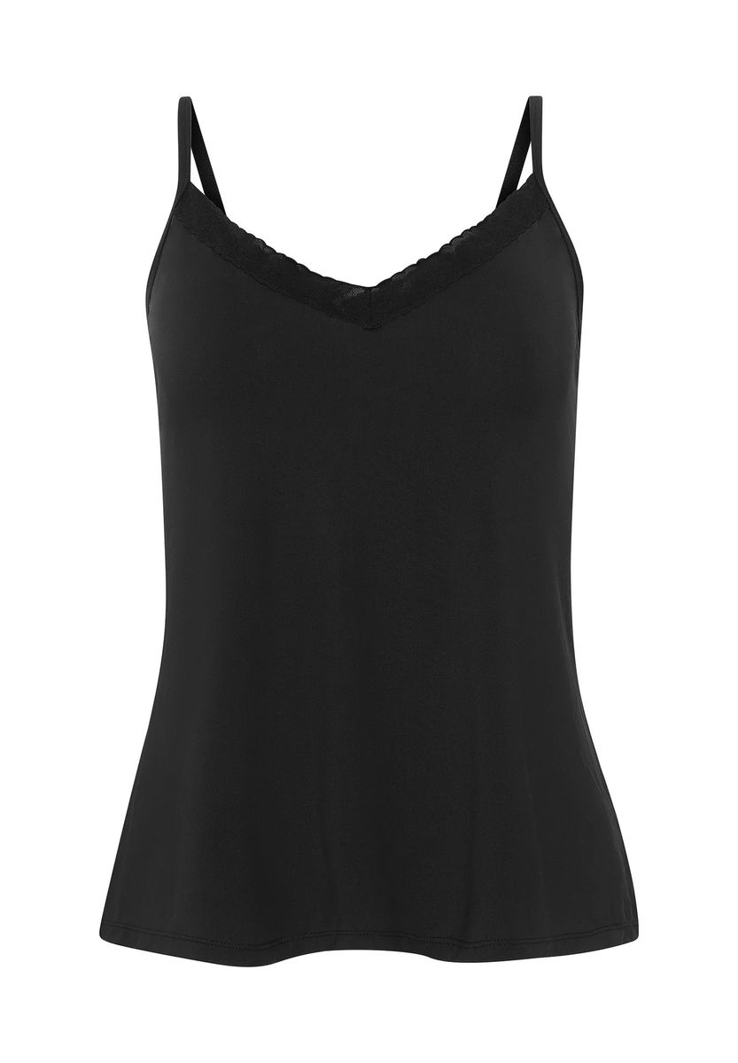 V-Ausschnitt Camisole mit Spitzenborte