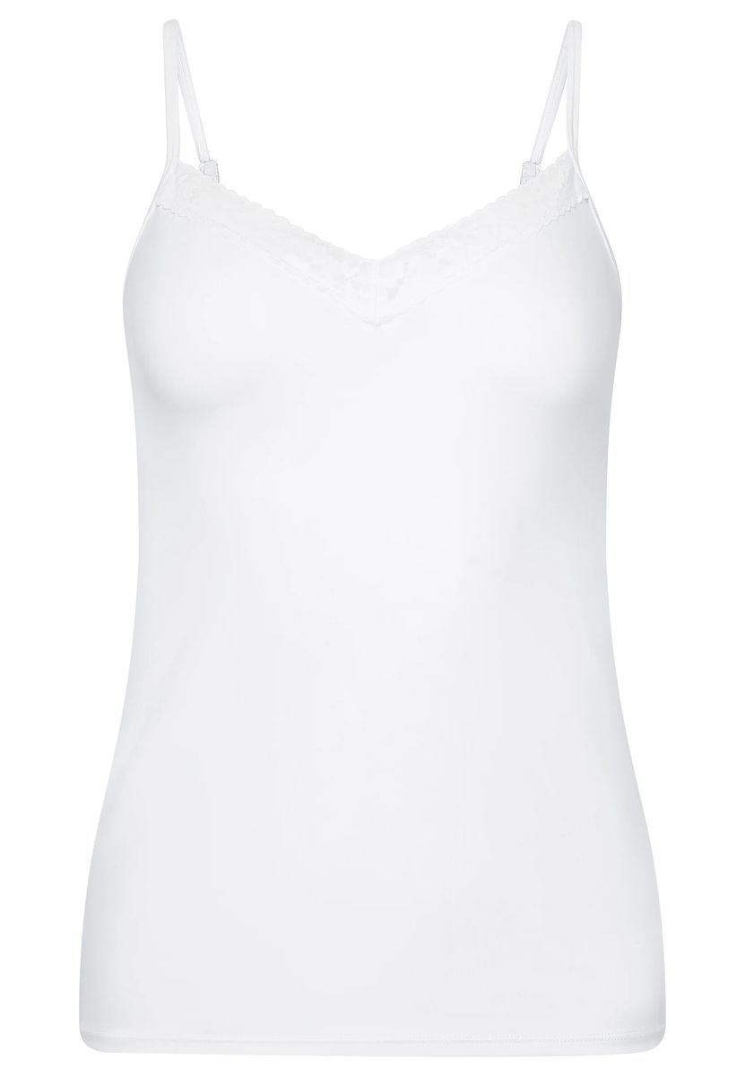 V-Ausschnitt Camisole mit Spitzenborte