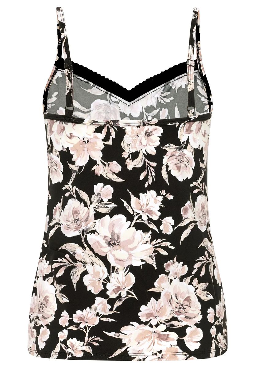 V-Ausschnitt Camisole mit Spitzenborte