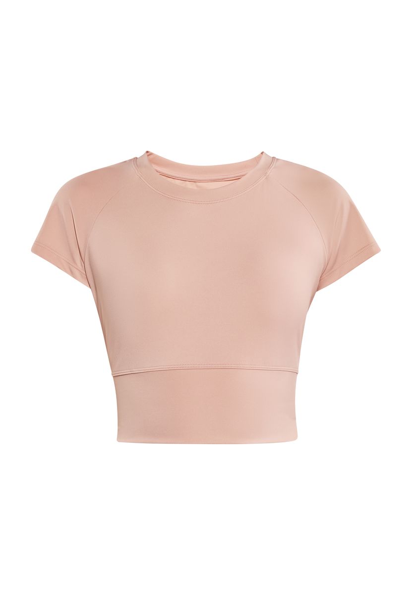 Sportliches Crop-T-Shirt mit Raglanärmeln