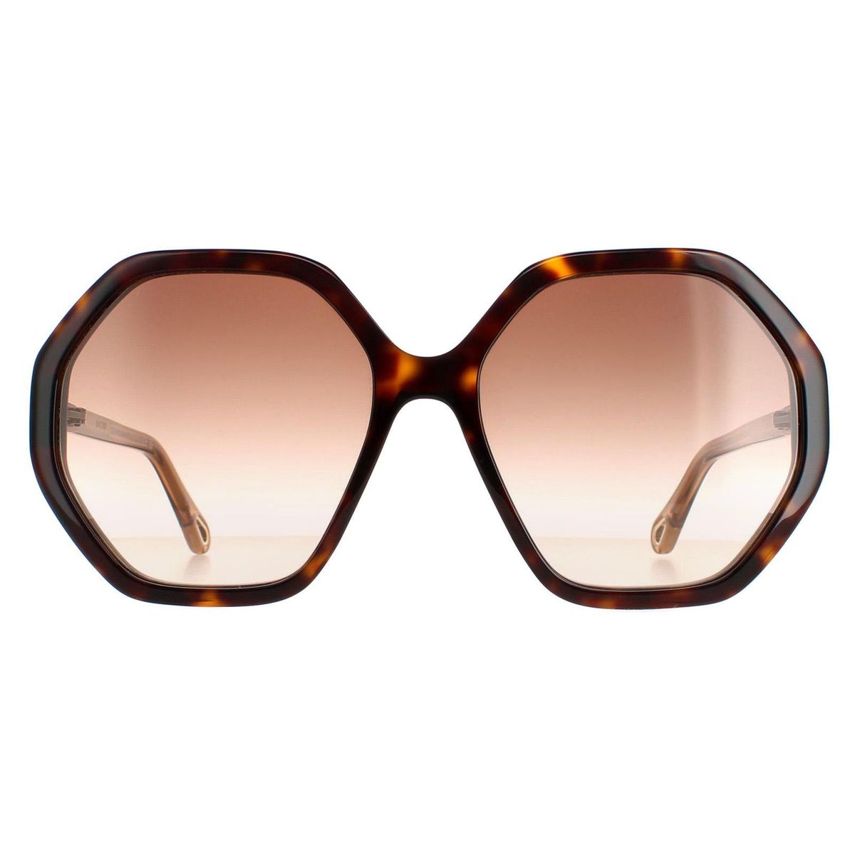 Übergroße Sechseckige Verlaufs-Sonnenbrille