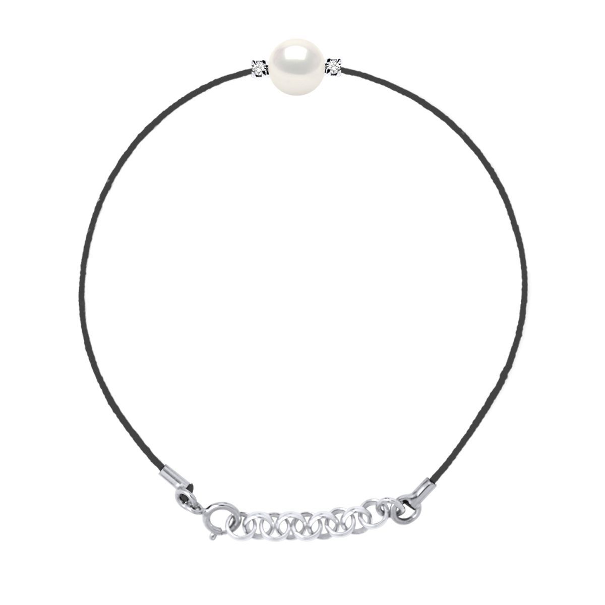 Armband mit Süßwasserperle und Diamanten
