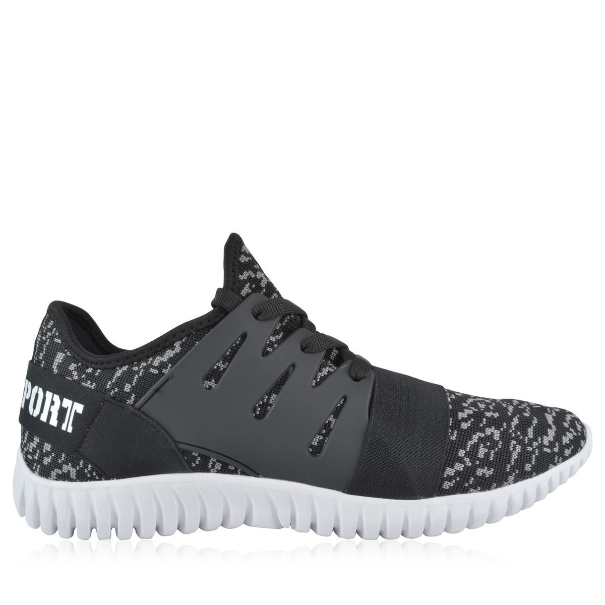 Gemusterte Strick-Sportschuhe