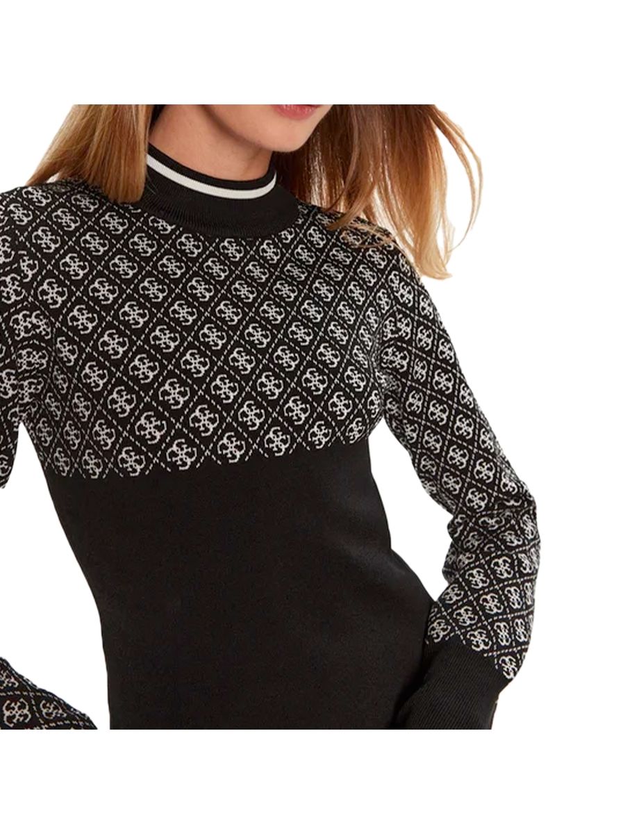 Stehkragenpullover mit 4G Monogramm
