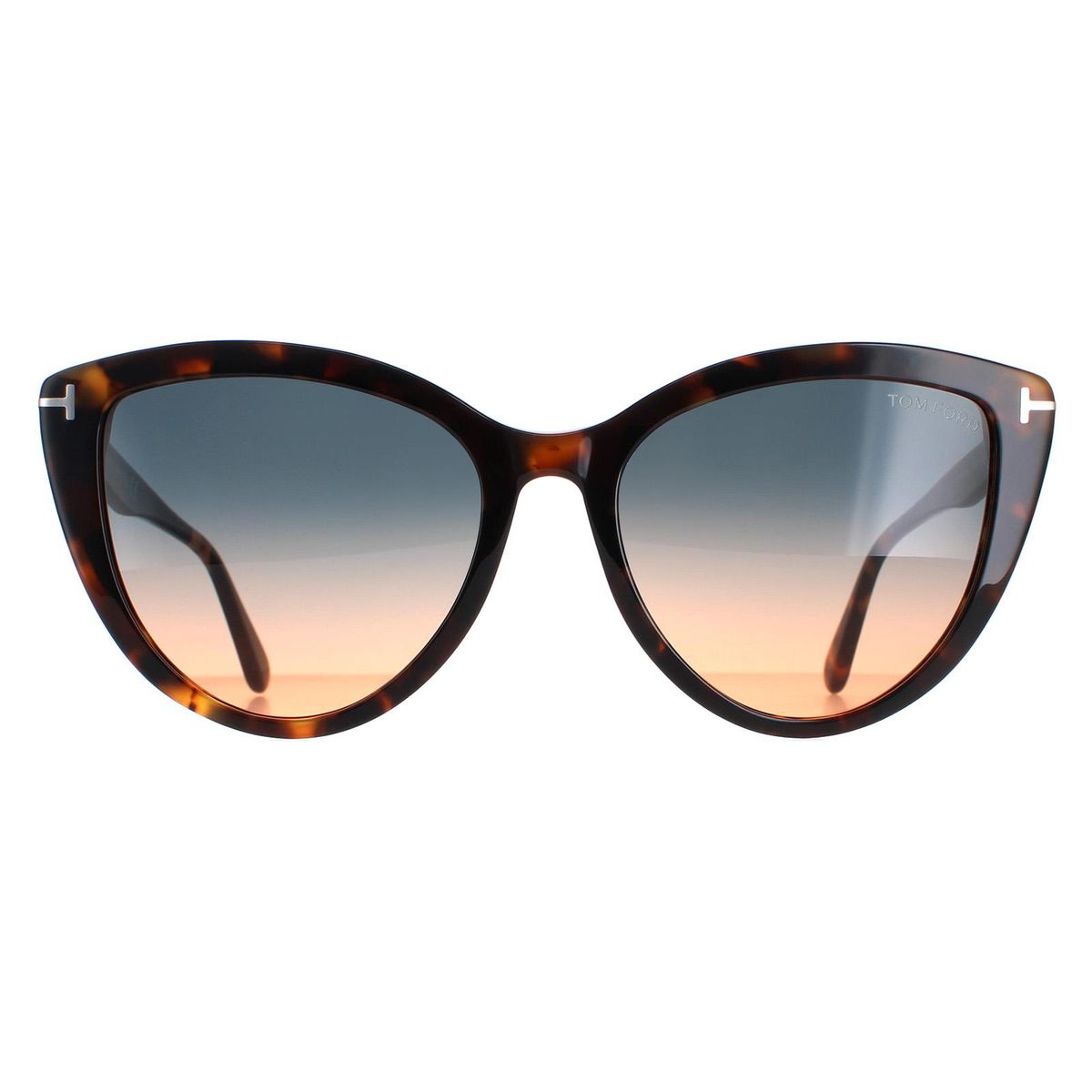 Schicke Cat-Eye-Sonnenbrille mit Farbverlauf