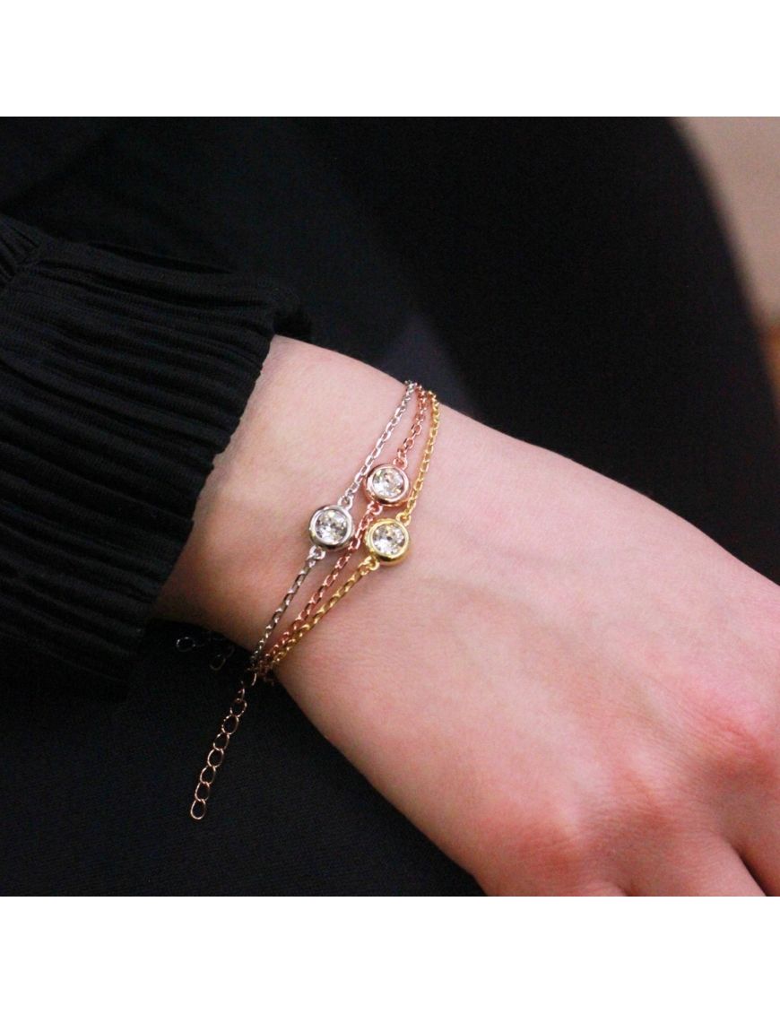 Zartes Kristall Armband Set
