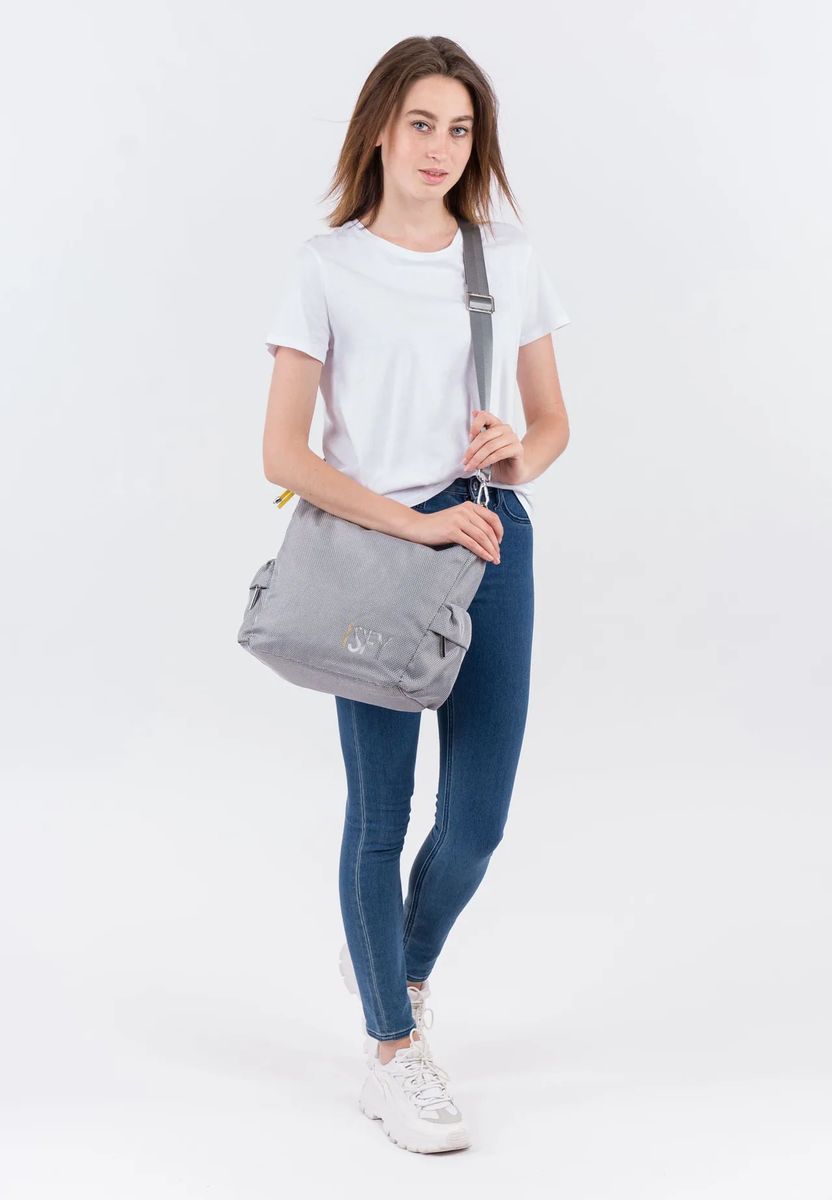 Lässige Nylon-Umhängetasche mit Taschen