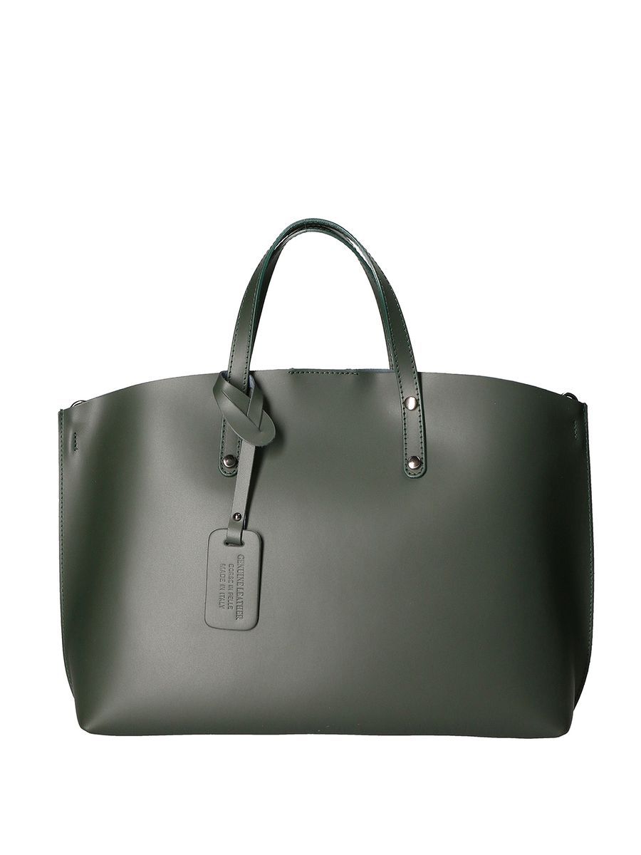 Gave Lux Schultertasche Frauen L135 GREEN BOTTLE
