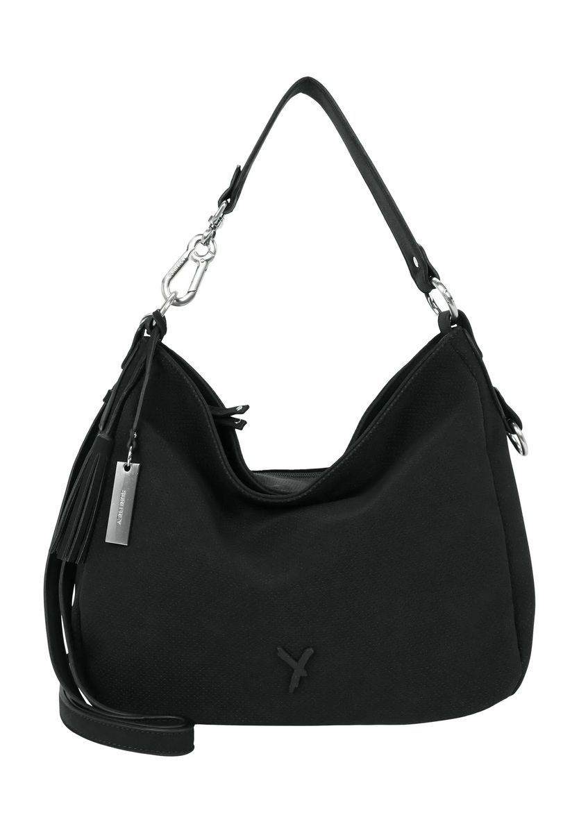 Weiche Hobo-Schultertasche in Laser-Cut-Optik