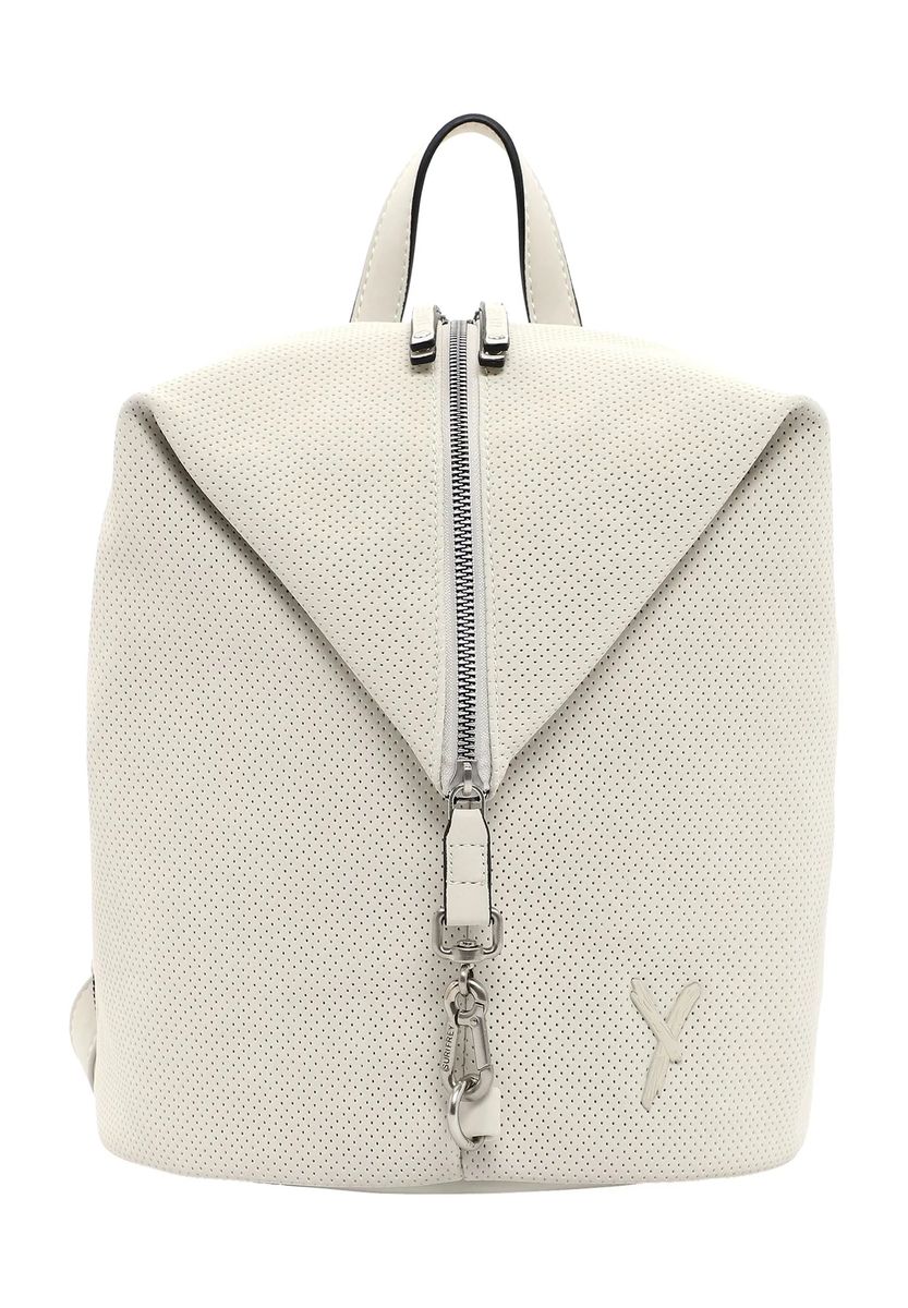 Perforierter Rucksack aus veganem Leder