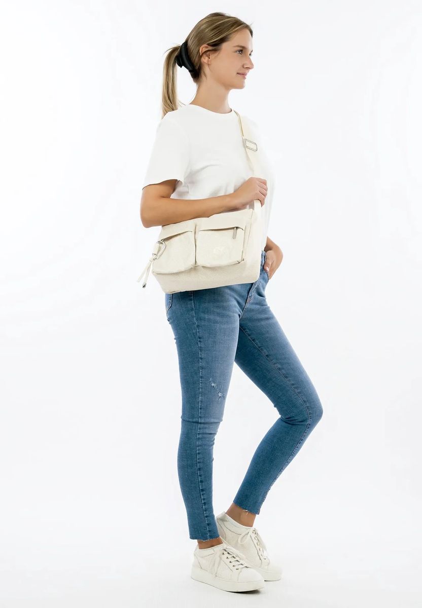 Gewebte Umhängetasche mit Multi-Pockets