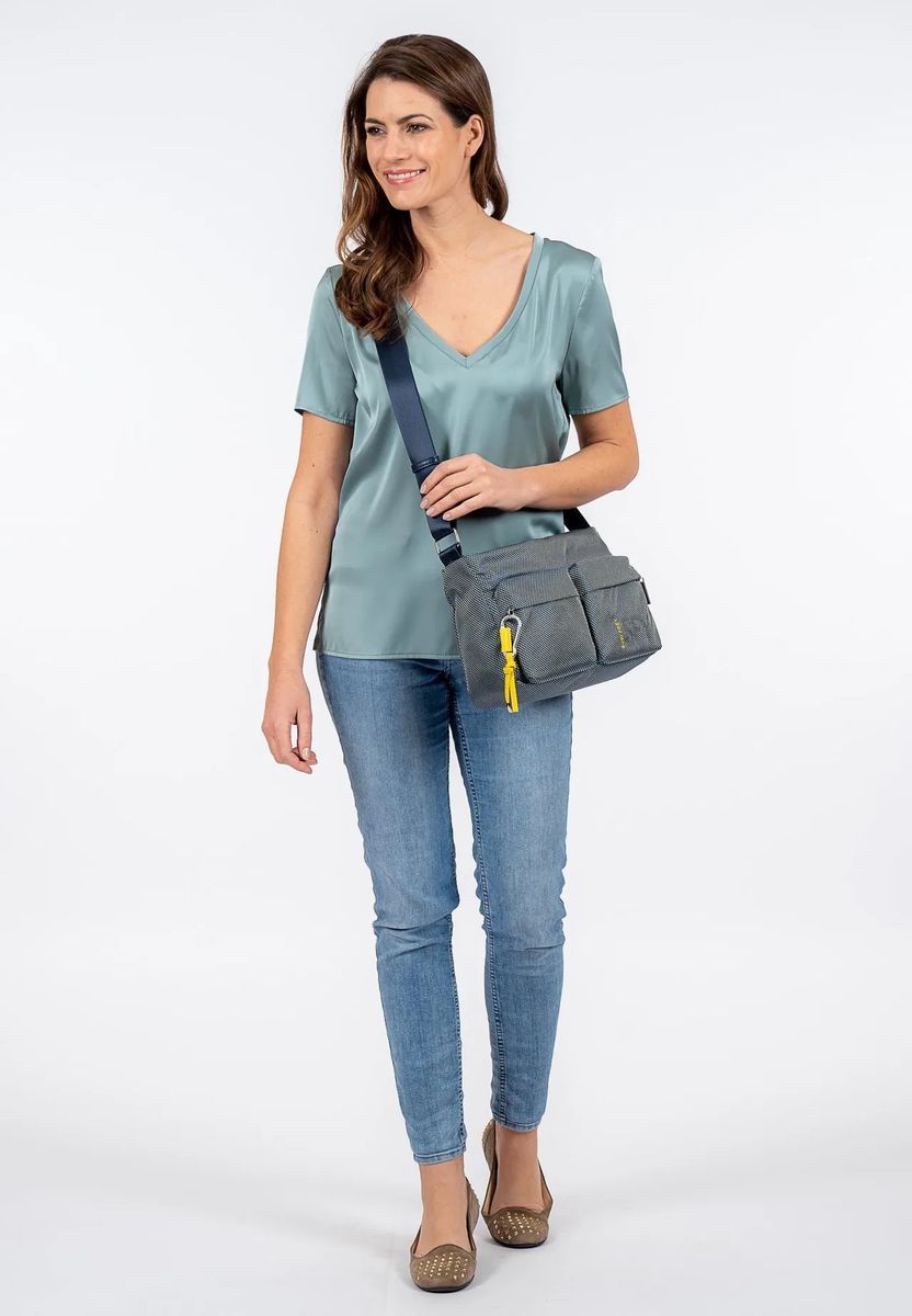 Crossbody-Tasche mit Web-Optik