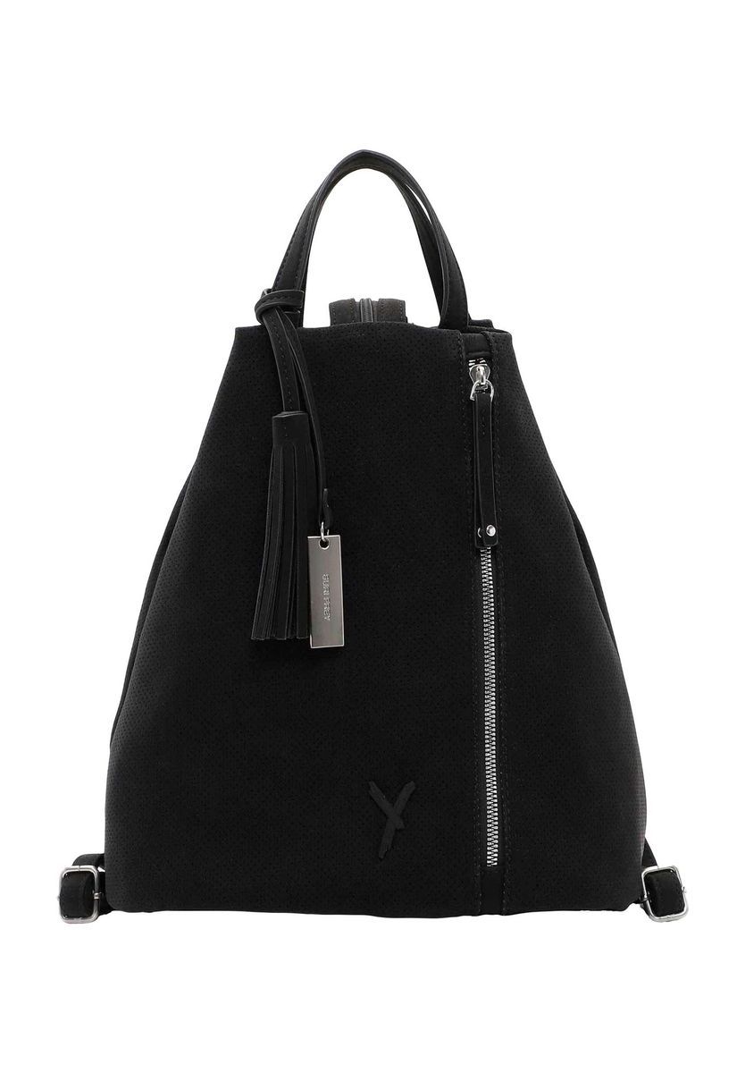 Minimalistischer Dreieckiger Rucksack in Wildlederoptik