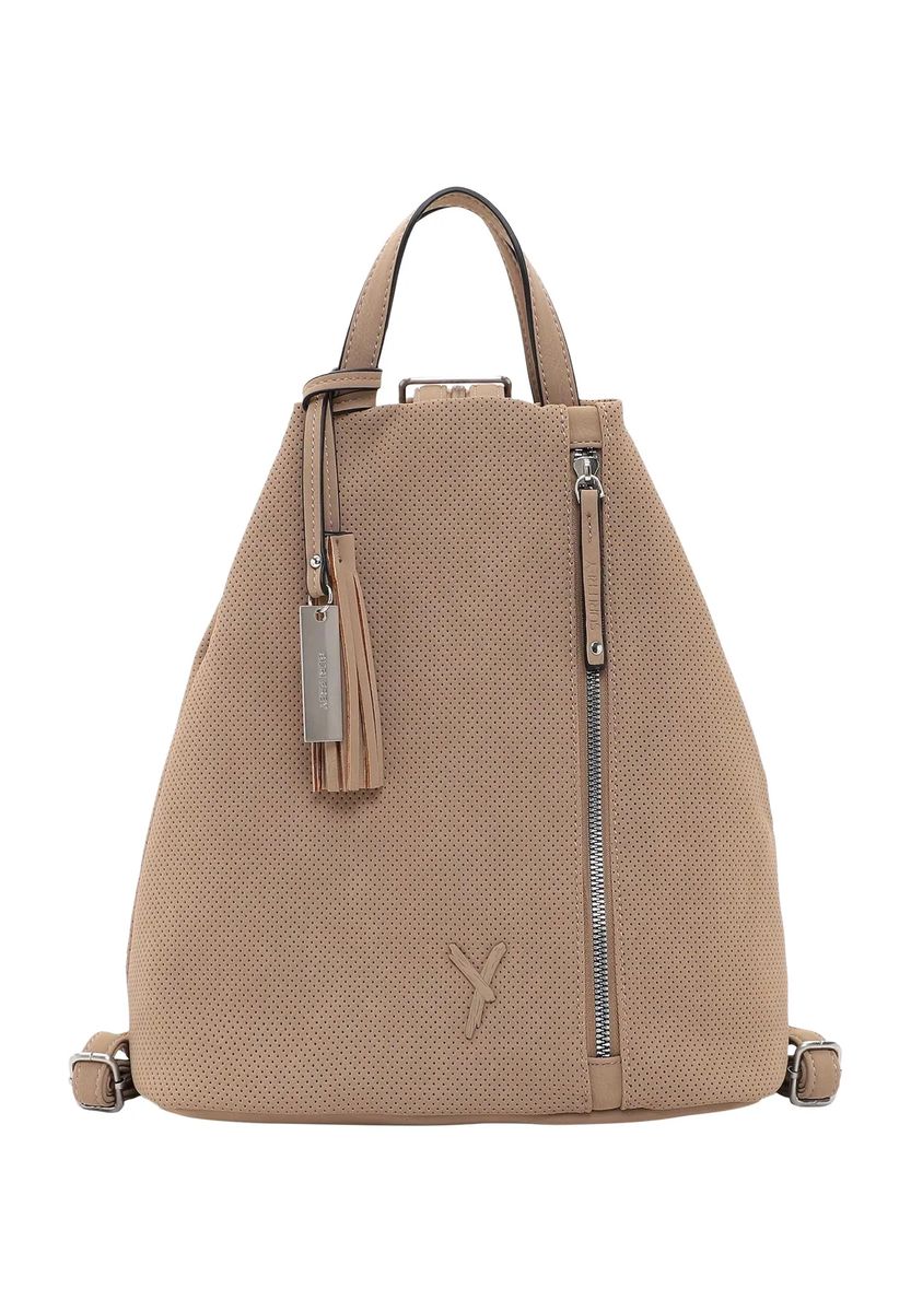Perforierter Rucksack mit Quastenanhänger