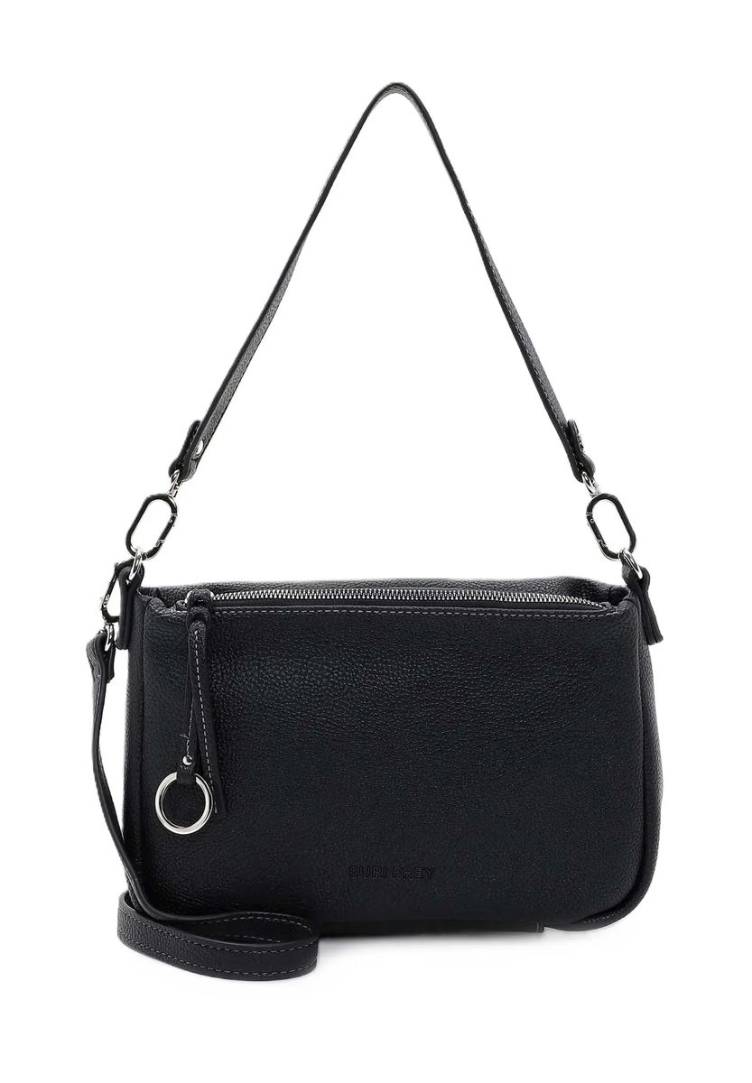 Schultertasche in genarbter Leder-Optik