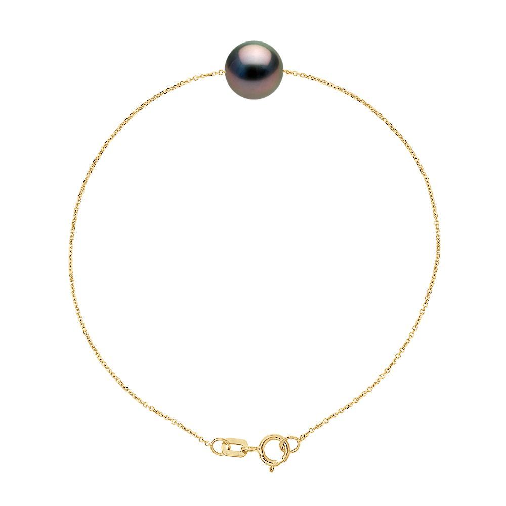 Armband mit Tahitiperle und Gelbgold