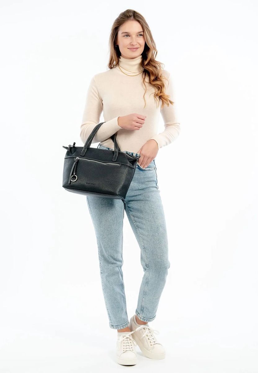 Shopper-Tasche in strukturierter Leder-Optik