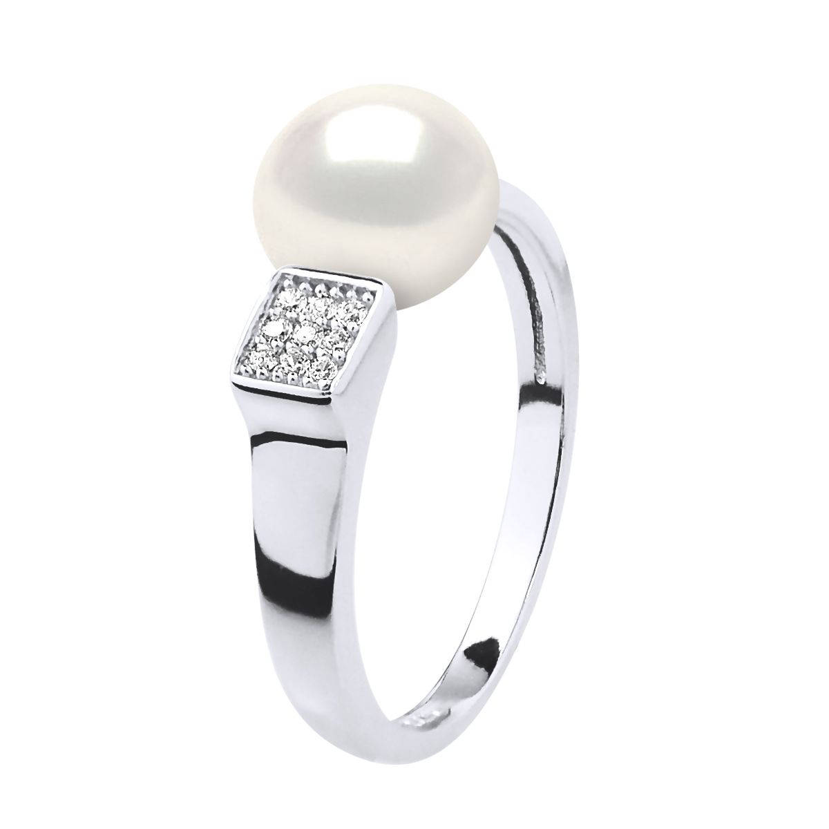 Eleganter Verstellbarer Süßwasserperlen Ring